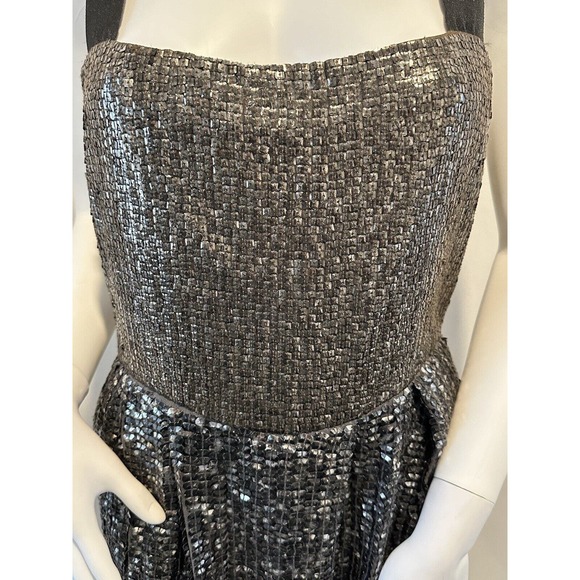 REISS Womens Gold Silver Sequin Dress Size 8 US - Picture 6 of 15